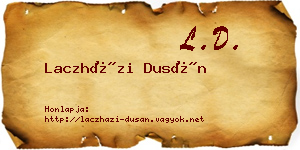 Laczházi Dusán névjegykártya